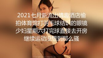 2021七月新流出情趣酒店偷拍体育馆打羽毛球结识的眼镜少妇星期六打完球直接去开房继续运动没想到那么骚